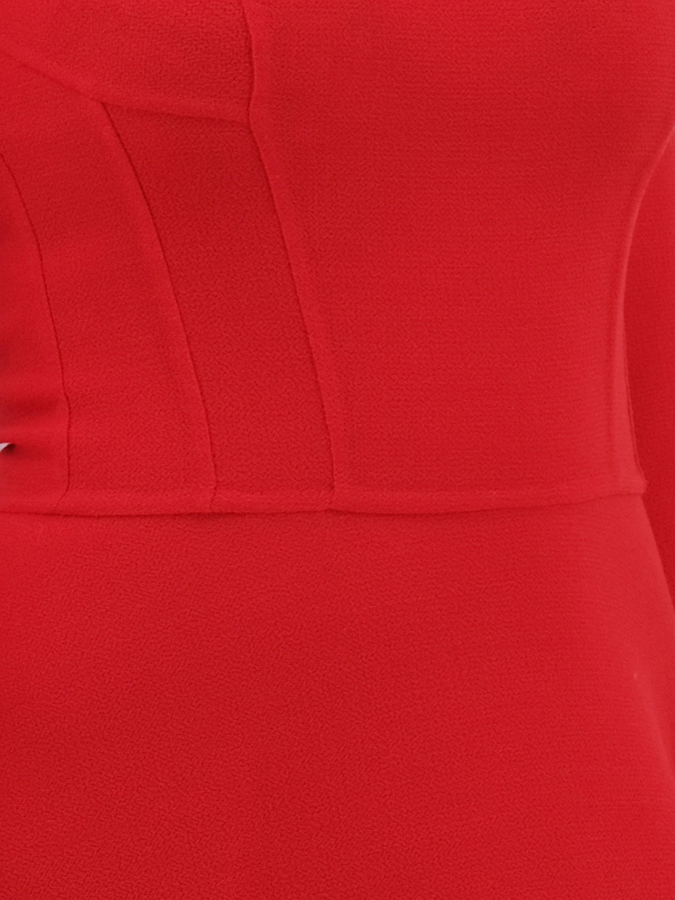ERMANNO SCERVINO Красное шерстяное повседневное платье, фото 4