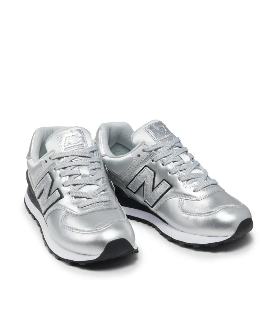 NEW BALANCE Серебряные кроссовки, фото 2