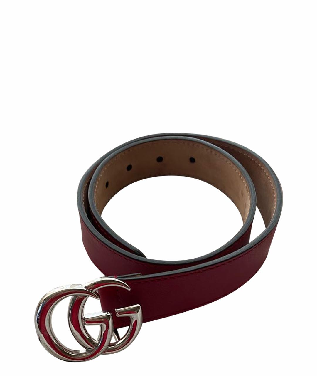 Burgundy gucci belt best sale