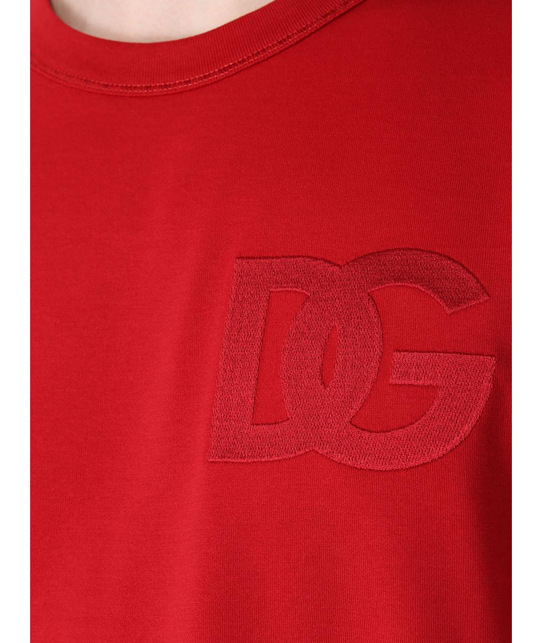 DOLCE&GABBANA Красная футболка, фото 5