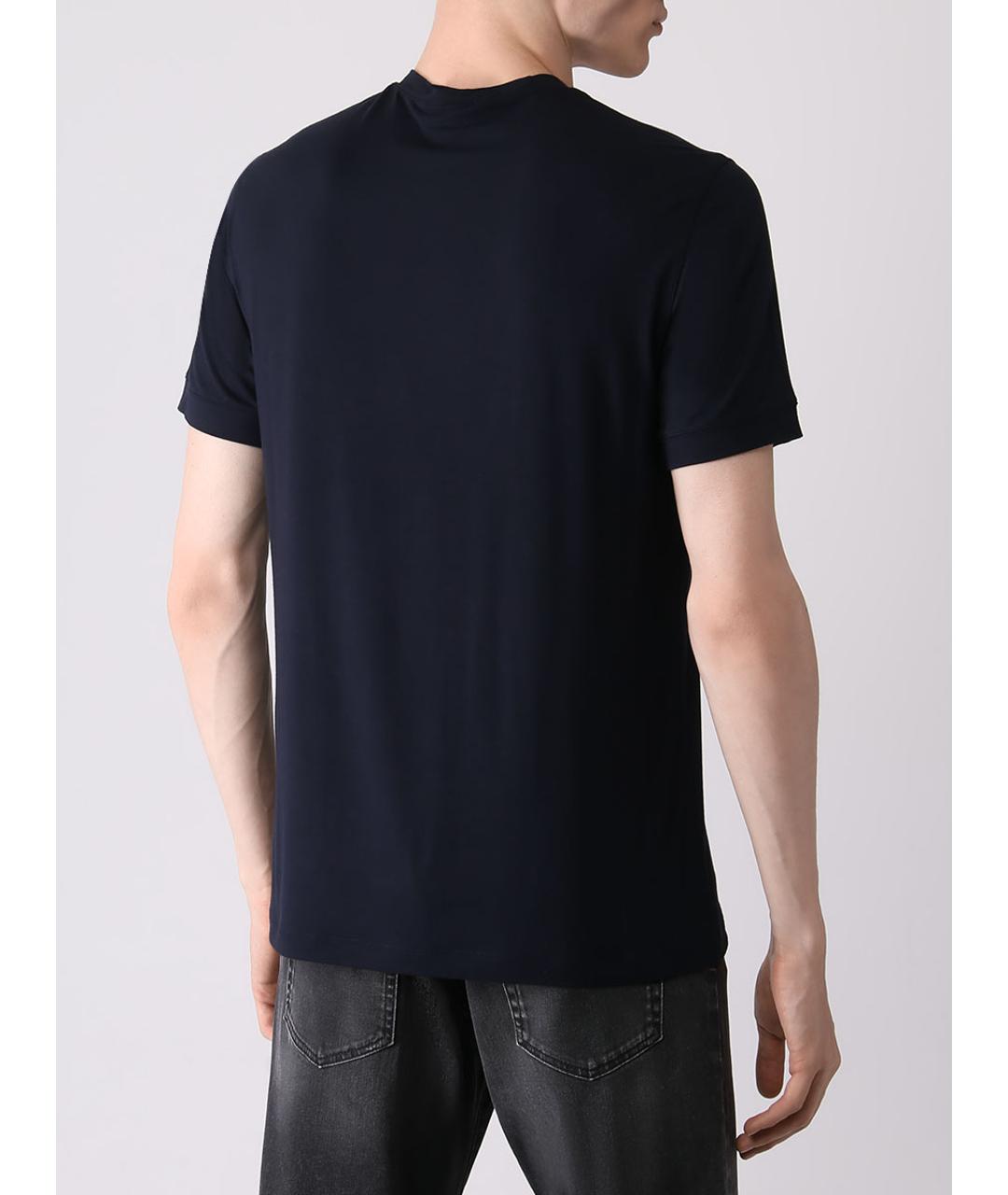 GIORGIO ARMANI Синяя футболка, фото 3