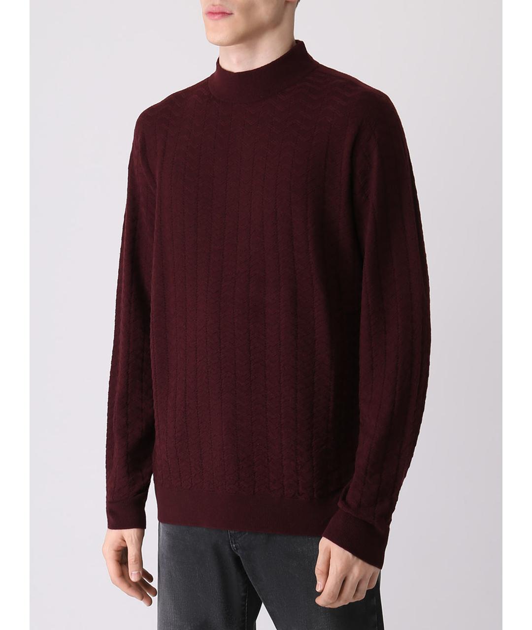 GIORGIO ARMANI Бордовый джемпер / свитер, фото 4