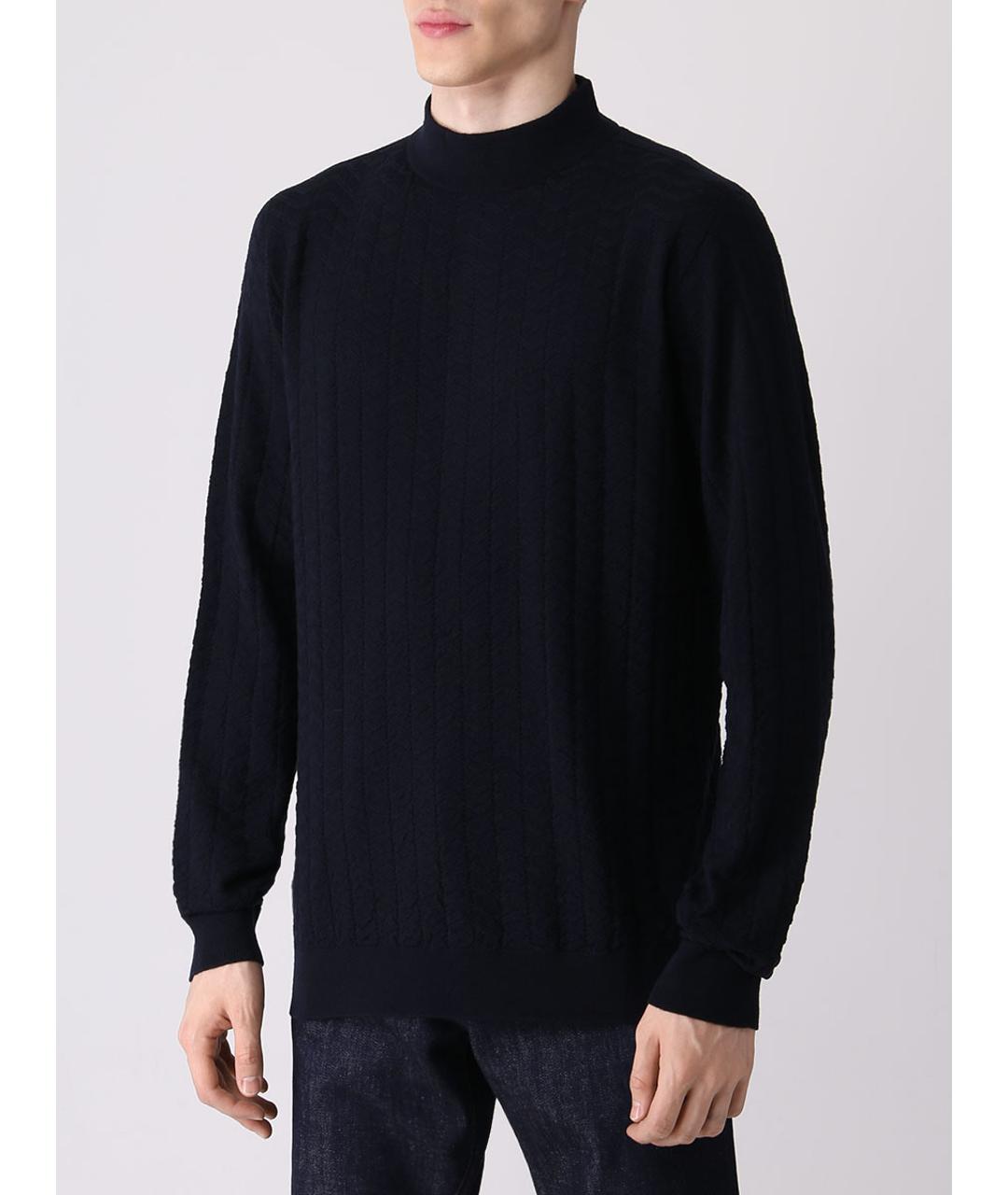 GIORGIO ARMANI Синий джемпер / свитер, фото 4