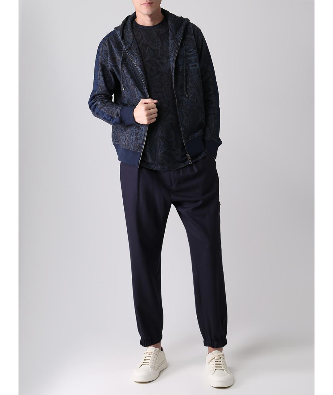 ETRO Синие повседневные брюки, фото 2