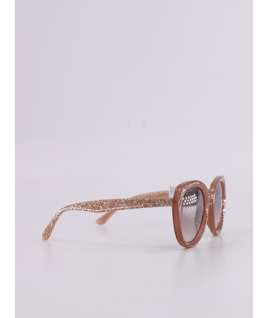 JIMMY CHOO Бежевые пластиковые солнцезащитные очки, фото 2