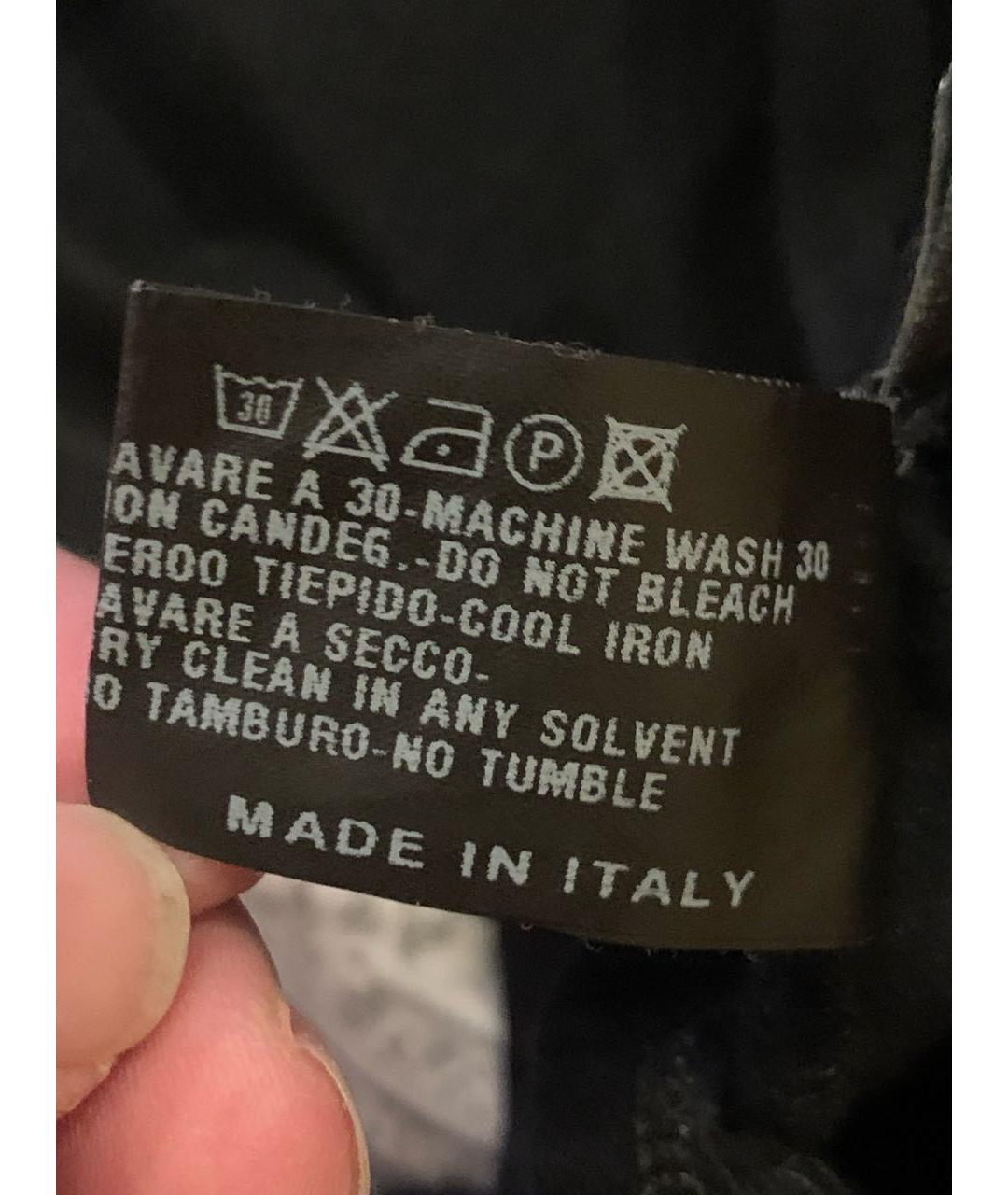FENDI Черная хлопковая футболка, фото 7