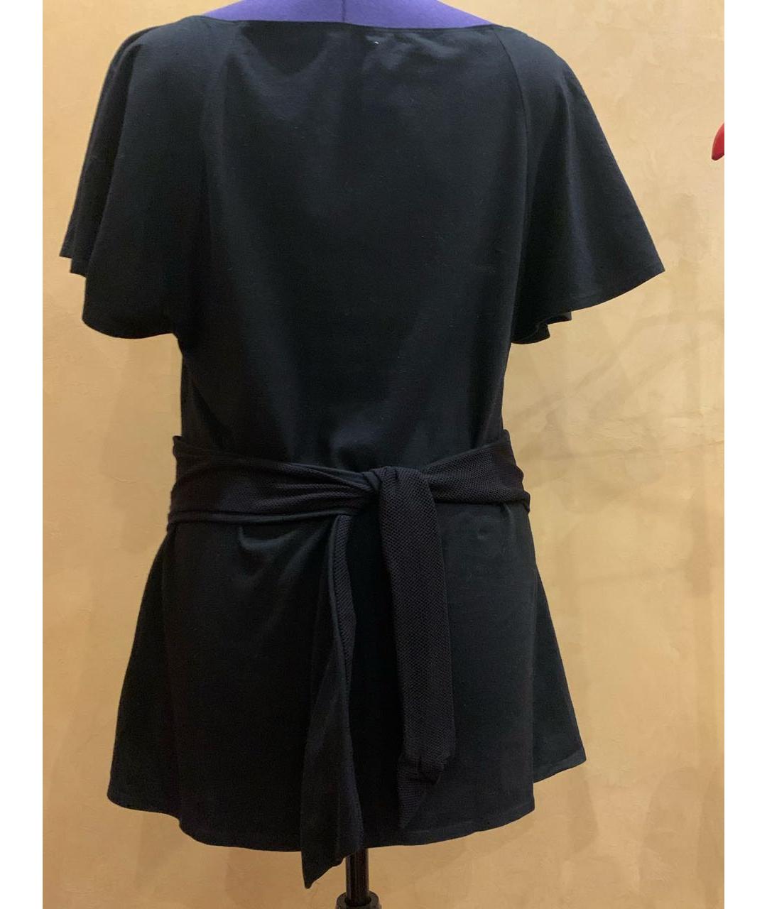 FENDI Черная хлопковая футболка, фото 2