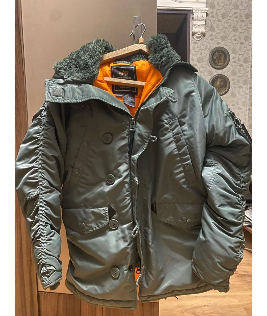 ALPHA INDUSTRIES Зеленая парка, фото 4