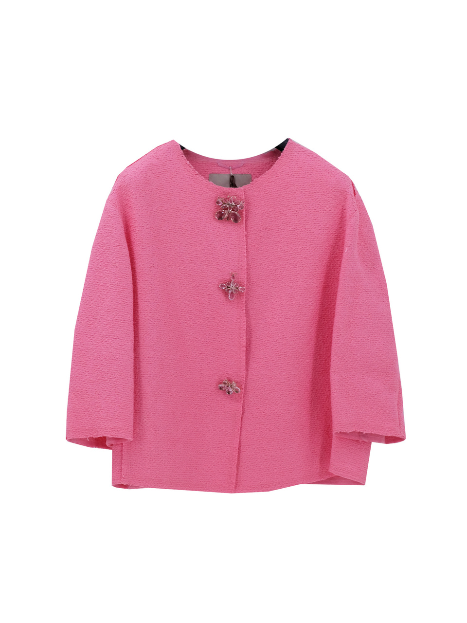 ERMANNO SCERVINO Розовый хлопковый жакет/пиджак, фото 1