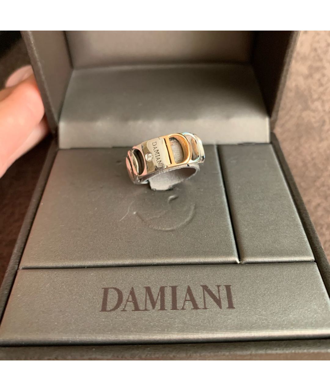 DAMIANI Серебряное кольцо из белого золота, фото 2