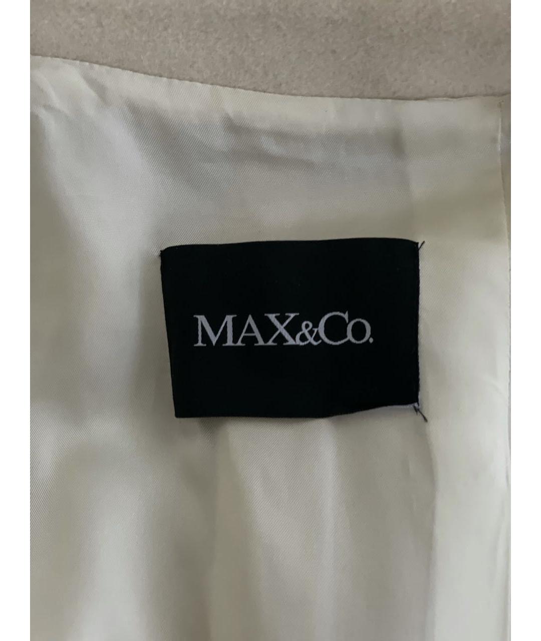 MAX&CO Белое шерстяное пальто, фото 5