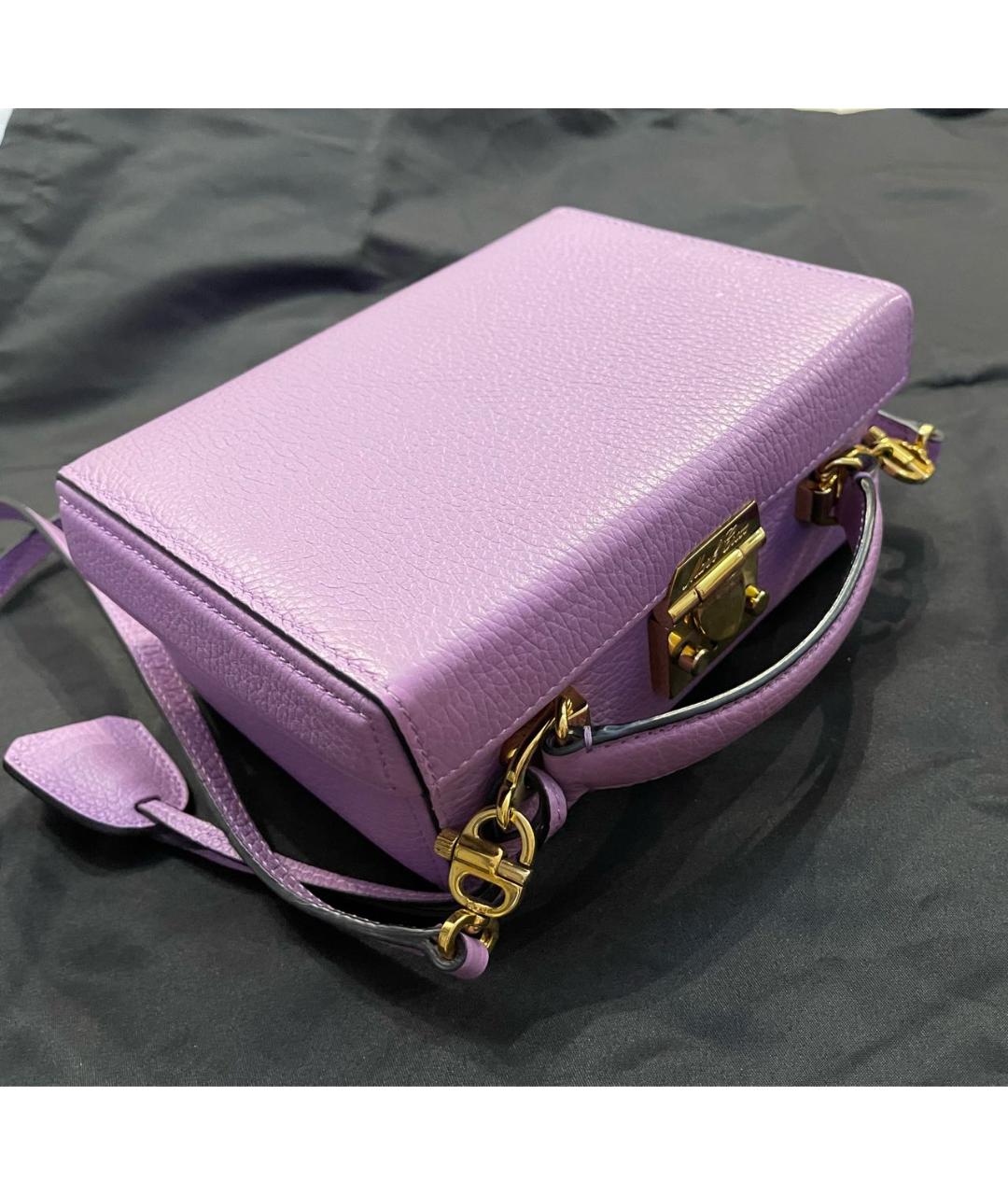 MARK CROSS Фиолетовая кожаная сумка через плечо, фото 6