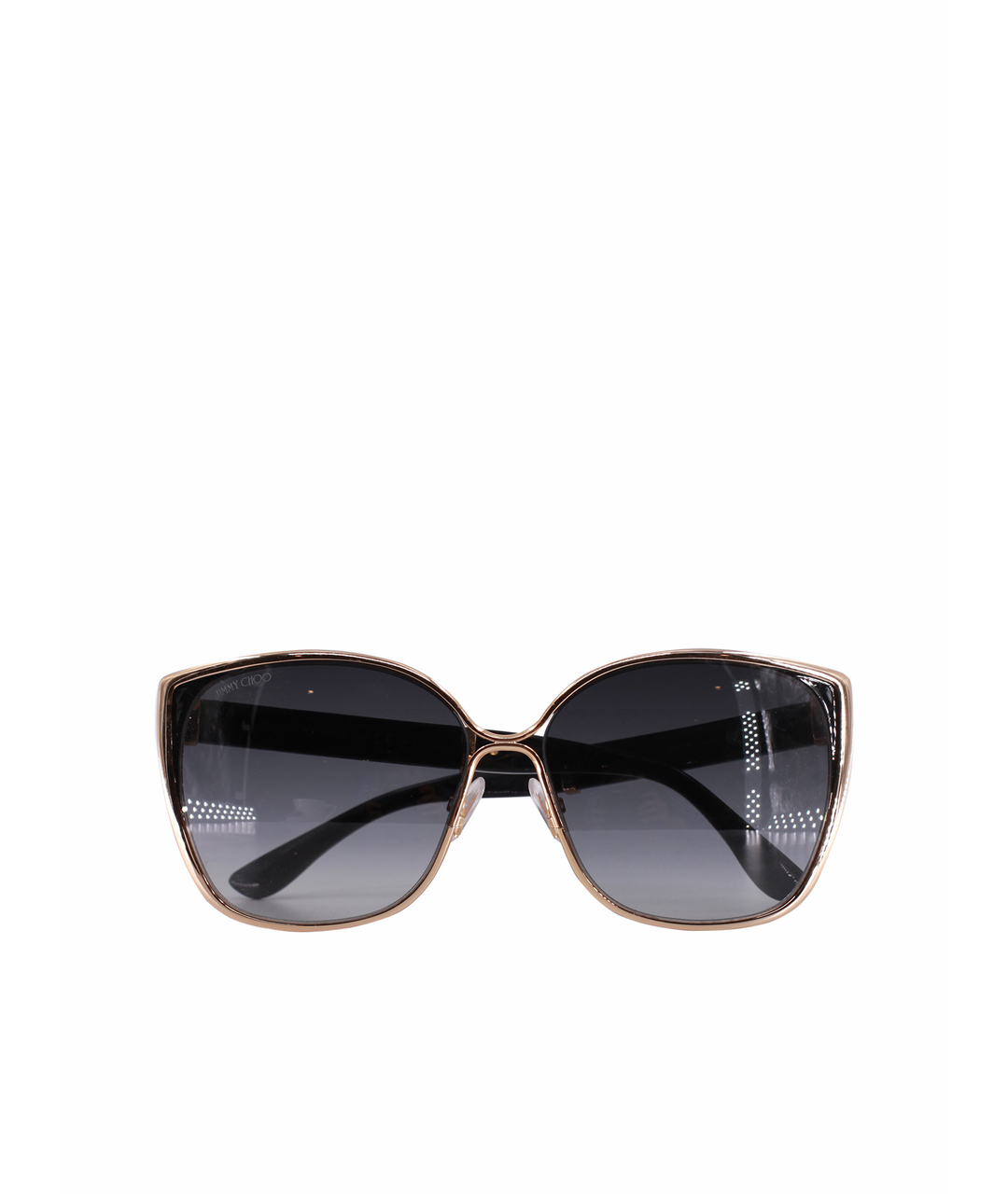 JIMMY CHOO Черные пластиковые солнцезащитные очки, фото 1