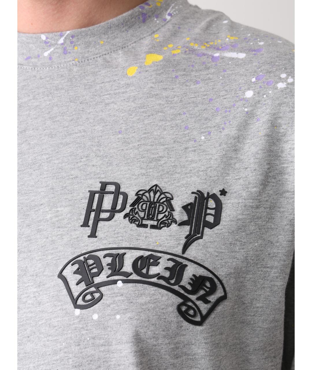 PHILIPP PLEIN Серая футболка, фото 5