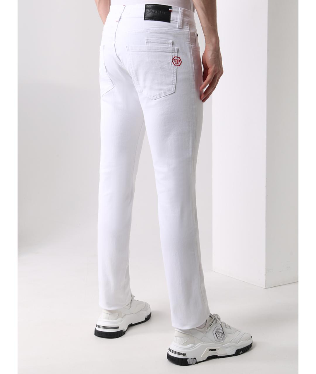 PHILIPP PLEIN Белые джинсы скинни, фото 3