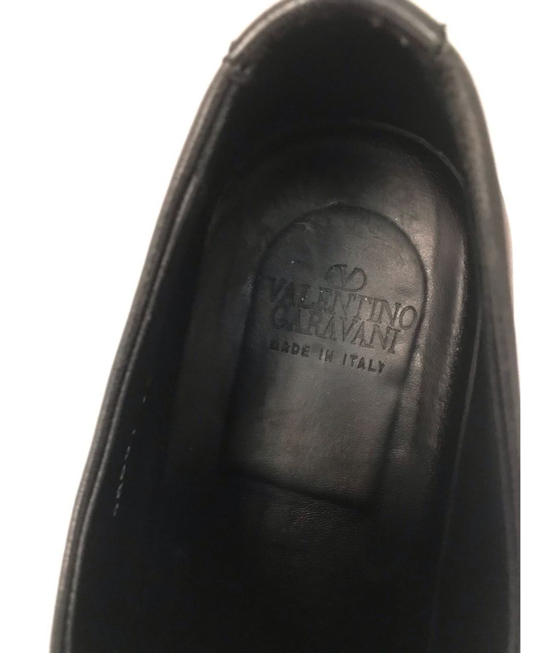 VALENTINO GARAVANI Черные кожаные туфли, фото 7