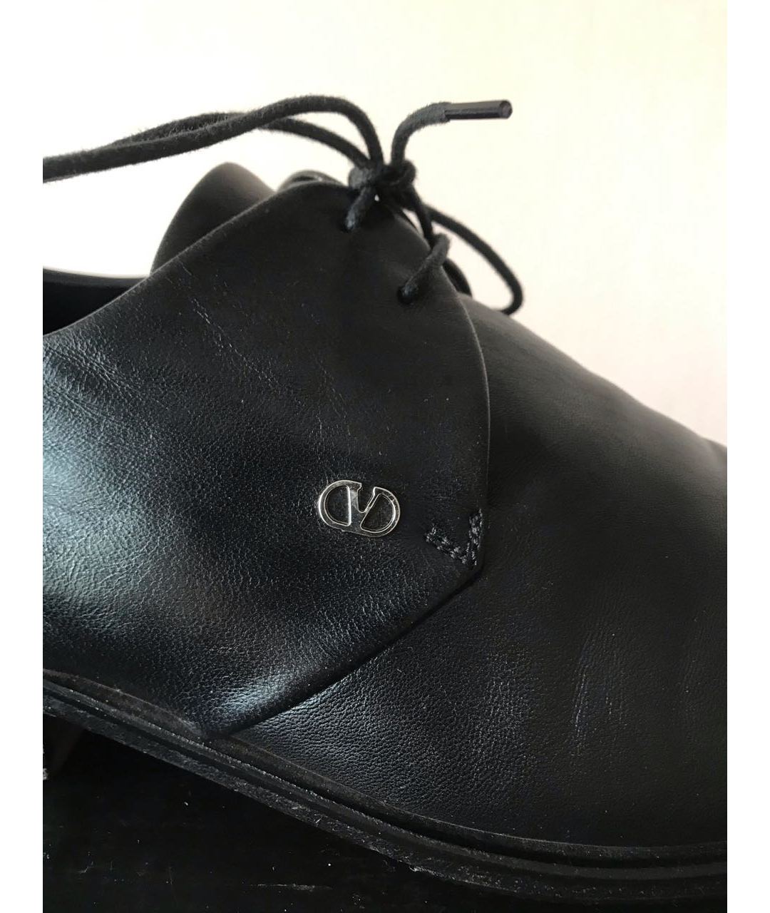 VALENTINO GARAVANI Черные кожаные туфли, фото 5