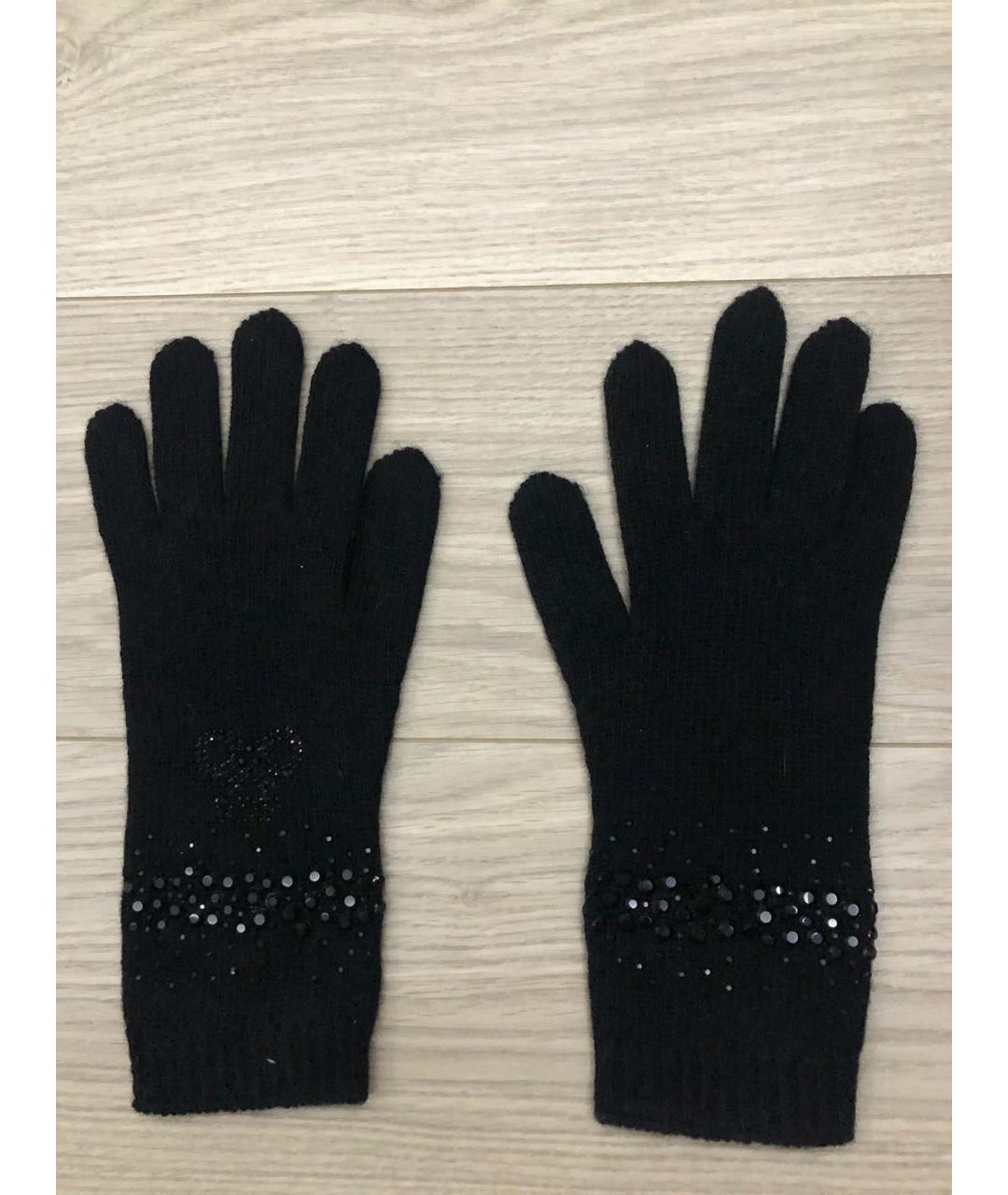 VDP Черные шерстяные перчатки, фото 5
