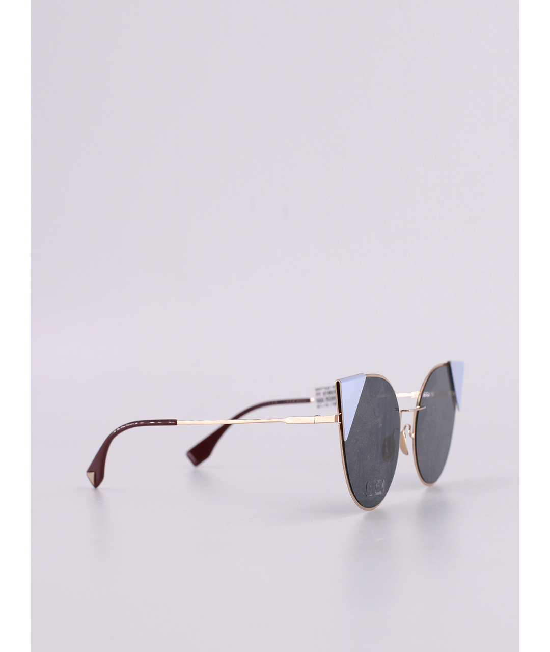 FENDI Темно-синие пластиковые солнцезащитные очки, фото 2