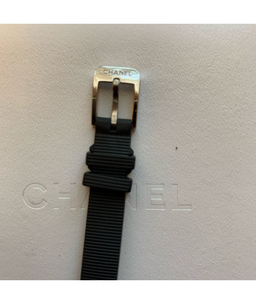 CHANEL PRE-OWNED Черные стальные часы, фото 5