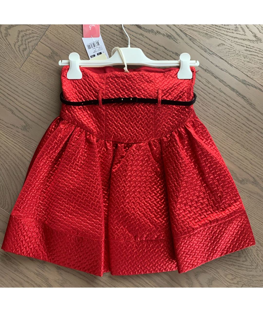MONNALISA Красная полиэстеровая юбка, фото 2