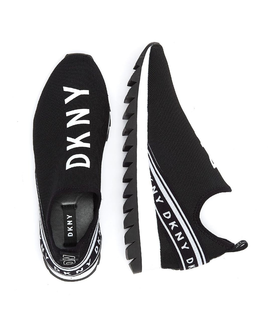 DKNY Черные текстильные кроссовки, фото 3