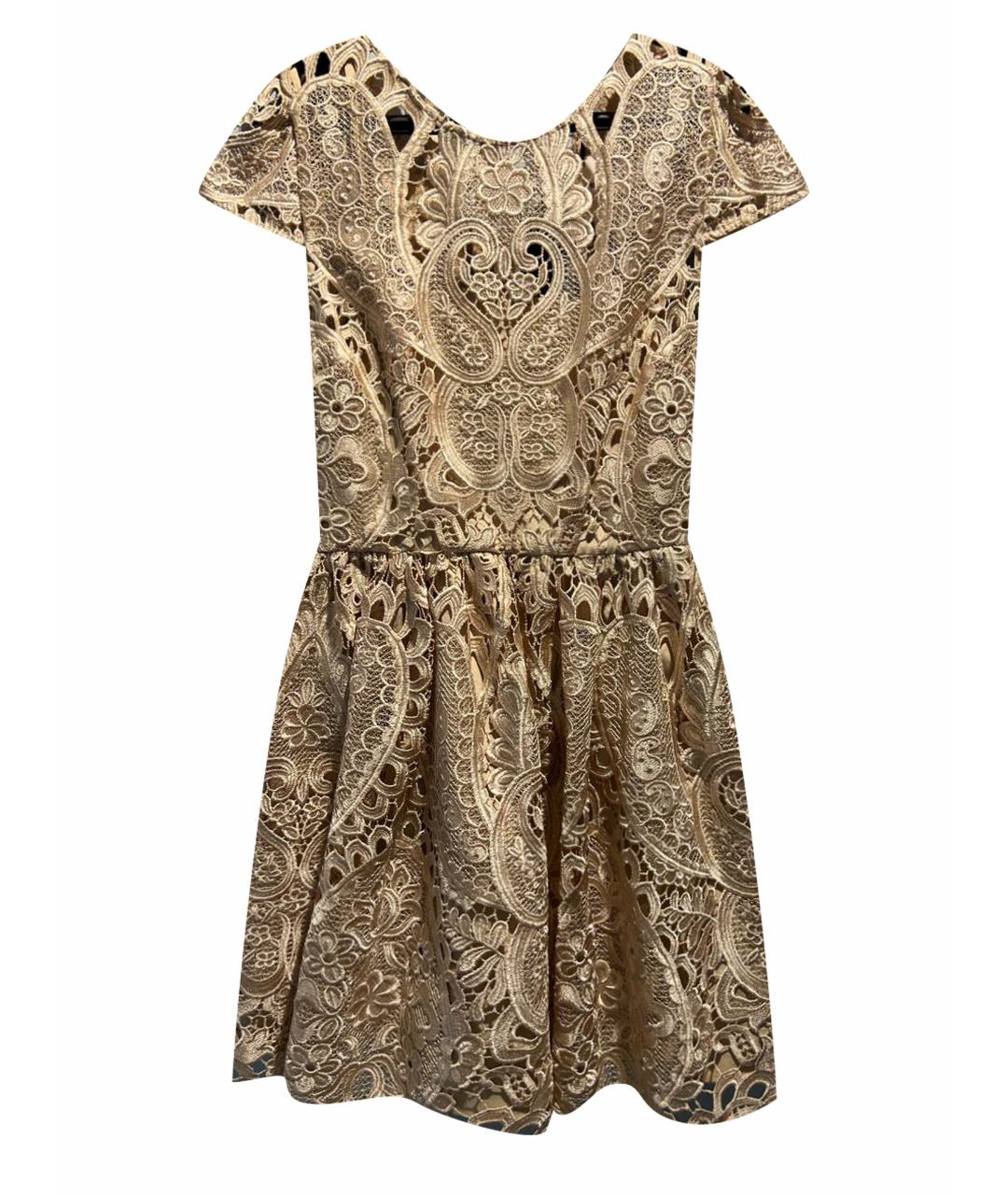 ALICE+OLIVIA Бежевое полиэстеровое платье, фото 1