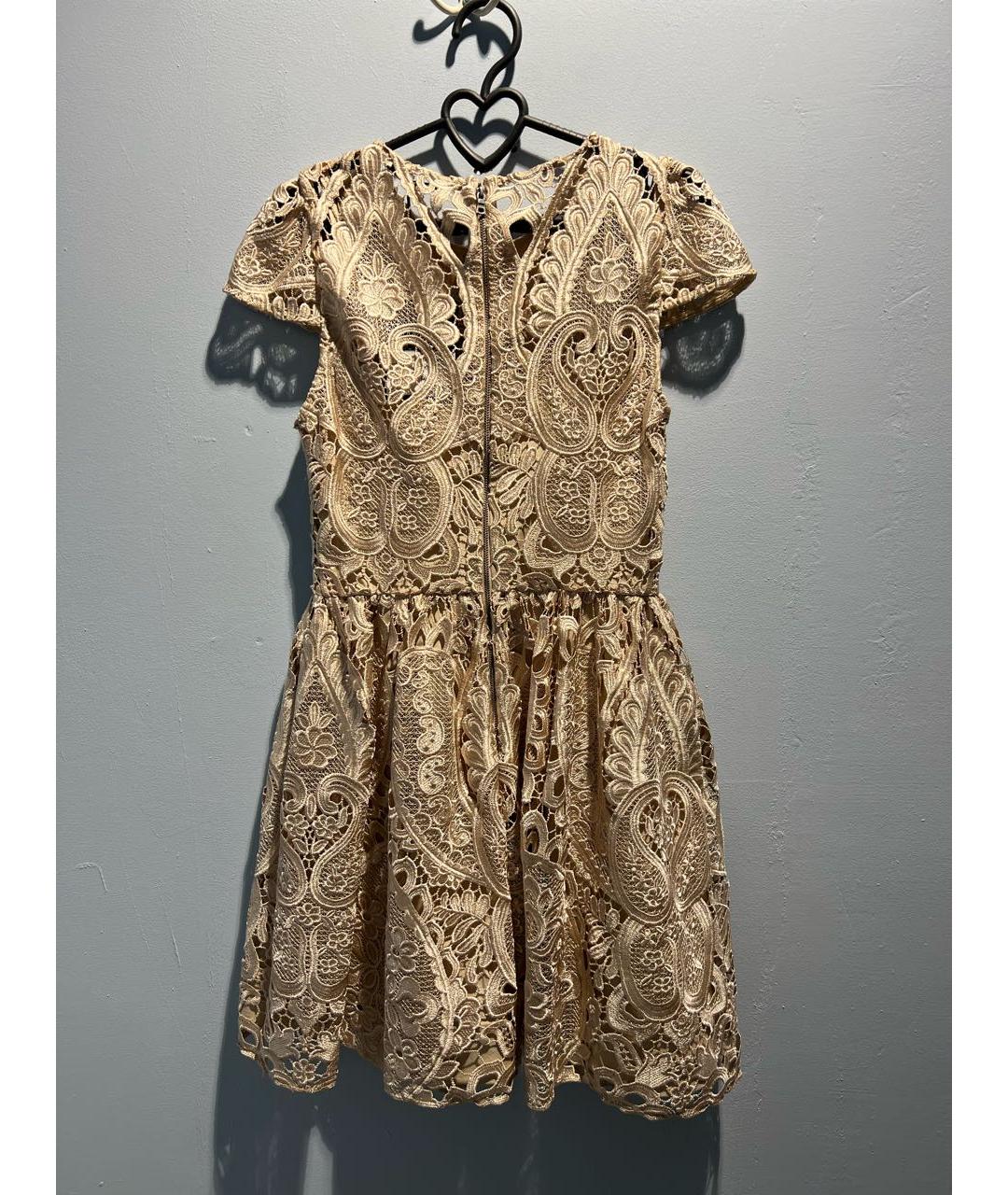 ALICE+OLIVIA Бежевое полиэстеровое платье, фото 2