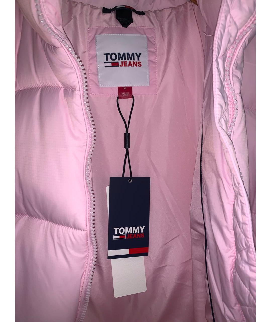 TOMMY HILFIGER Розовая полиэстеровая куртка, фото 2
