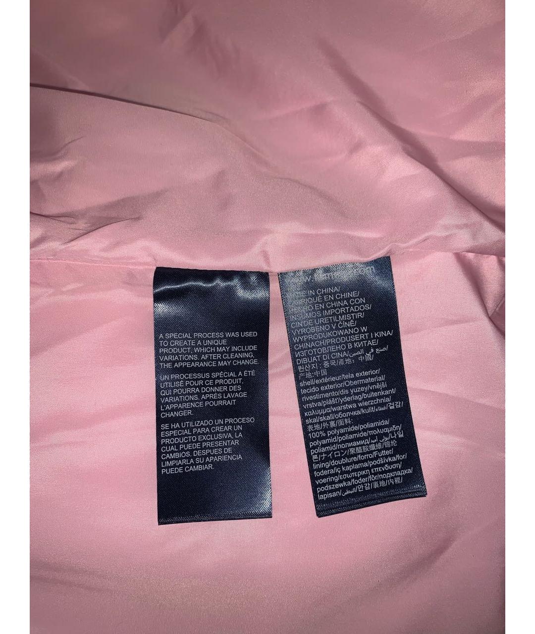 TOMMY HILFIGER Розовая полиэстеровая куртка, фото 5