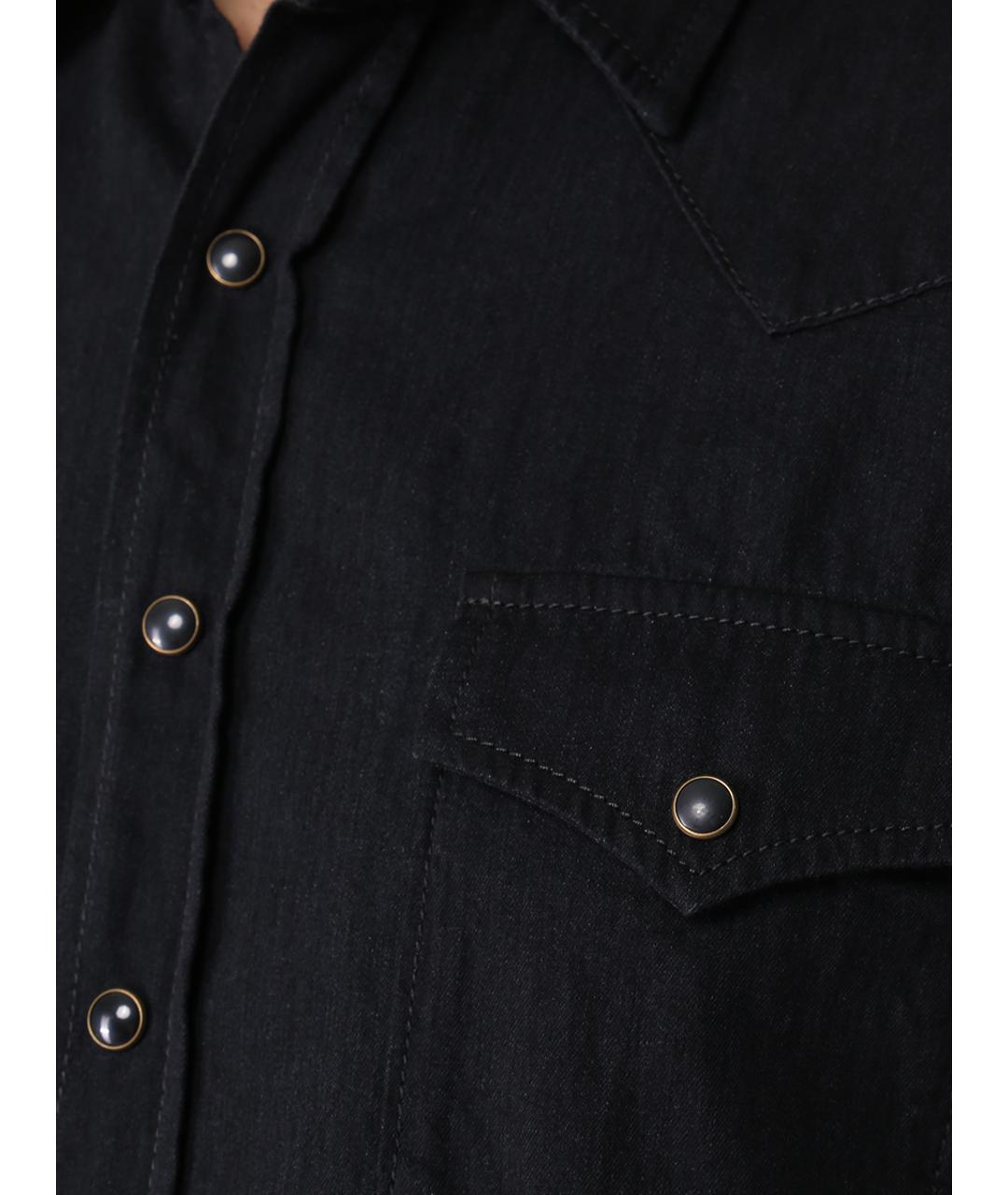 SAINT LAURENT Черная кэжуал рубашка, фото 5