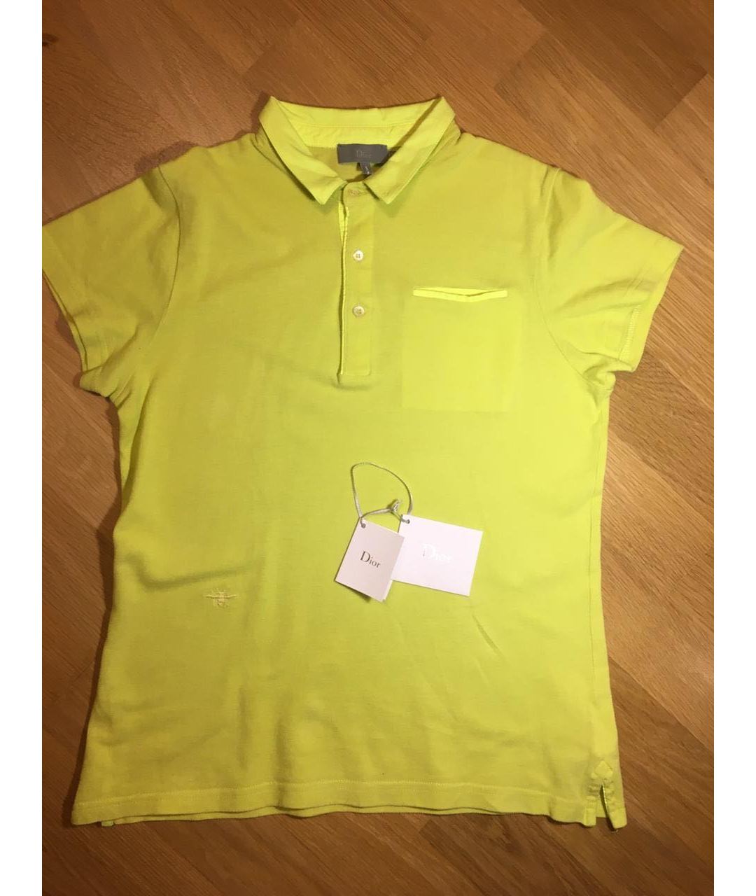 CHRISTIAN DIOR PRE-OWNED Желтая хлопковая детская рубашка, фото 7