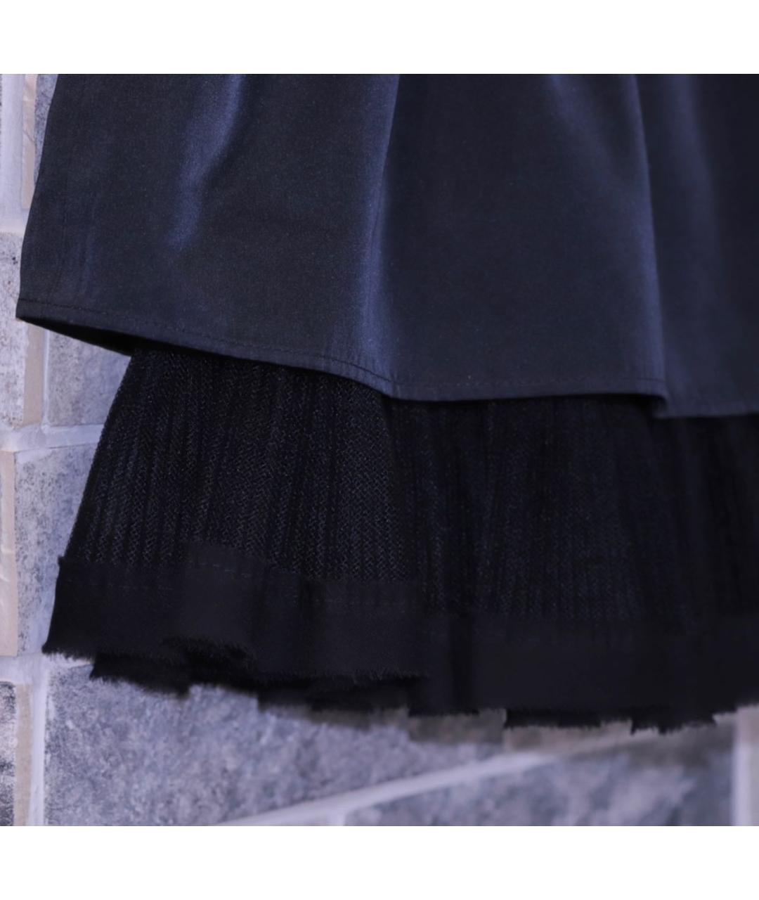 RED VALENTINO Черная полиэстеровая юбка мини, фото 4