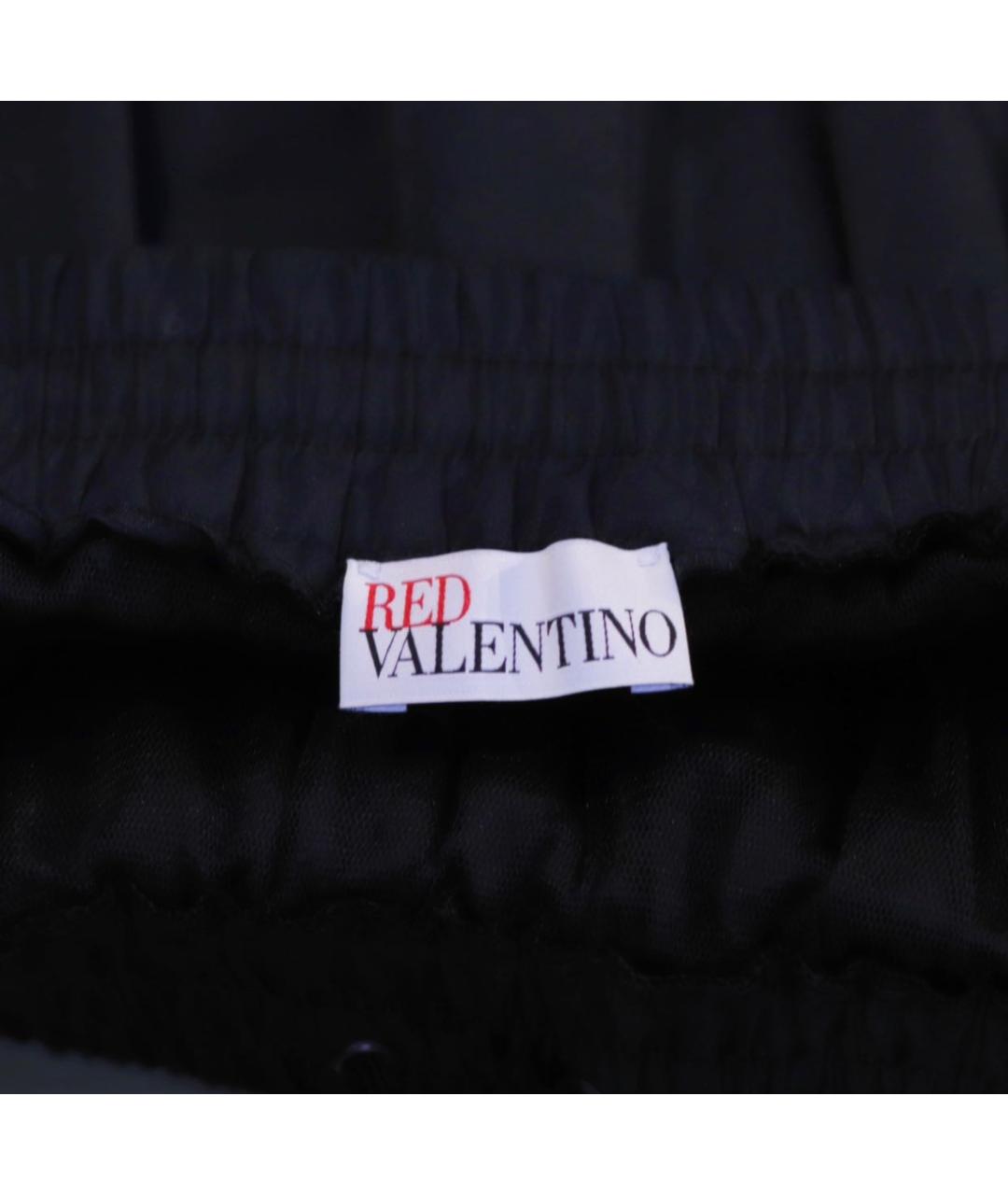 RED VALENTINO Черная полиэстеровая юбка мини, фото 3