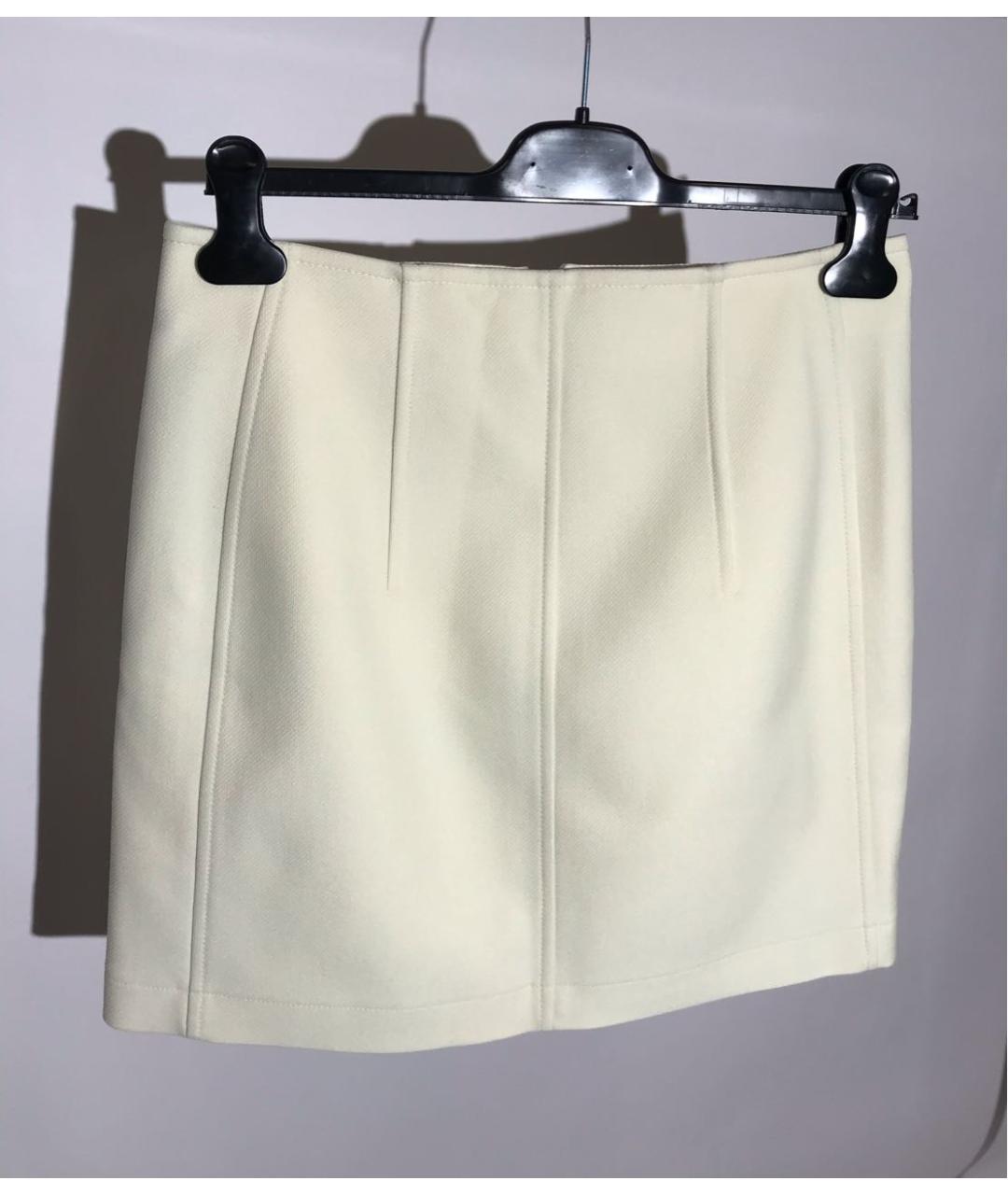 HERMES PRE-OWNED Белая полиамидовая юбка мини, фото 4