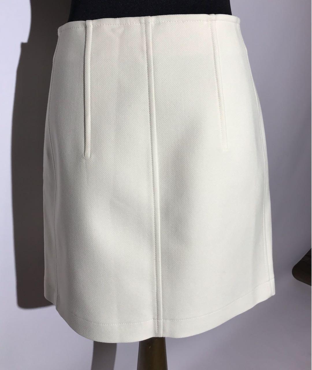 HERMES PRE-OWNED Белая полиамидовая юбка мини, фото 2