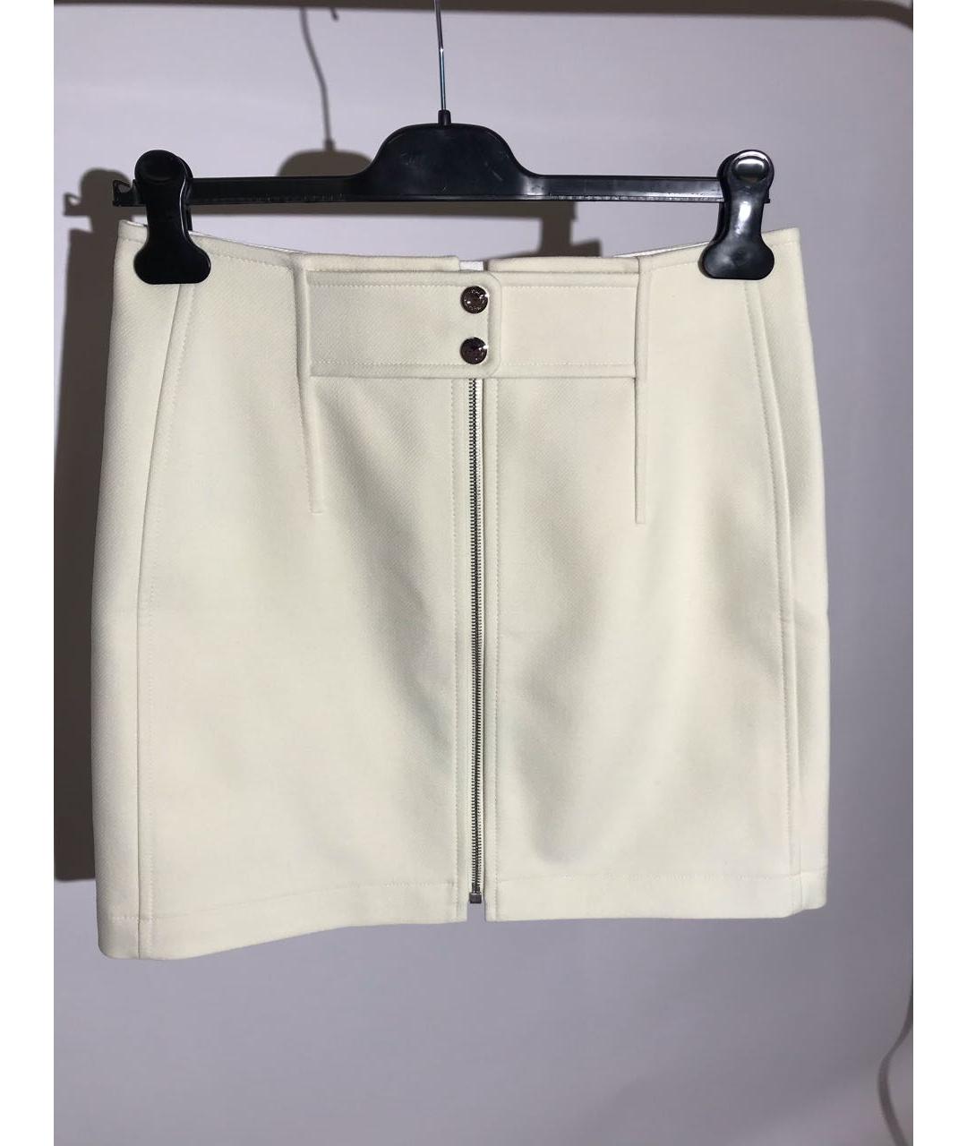 HERMES PRE-OWNED Белая полиамидовая юбка мини, фото 3