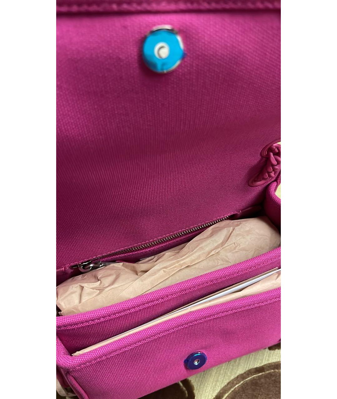 MIU MIU Фуксия тканевая сумка через плечо, фото 4