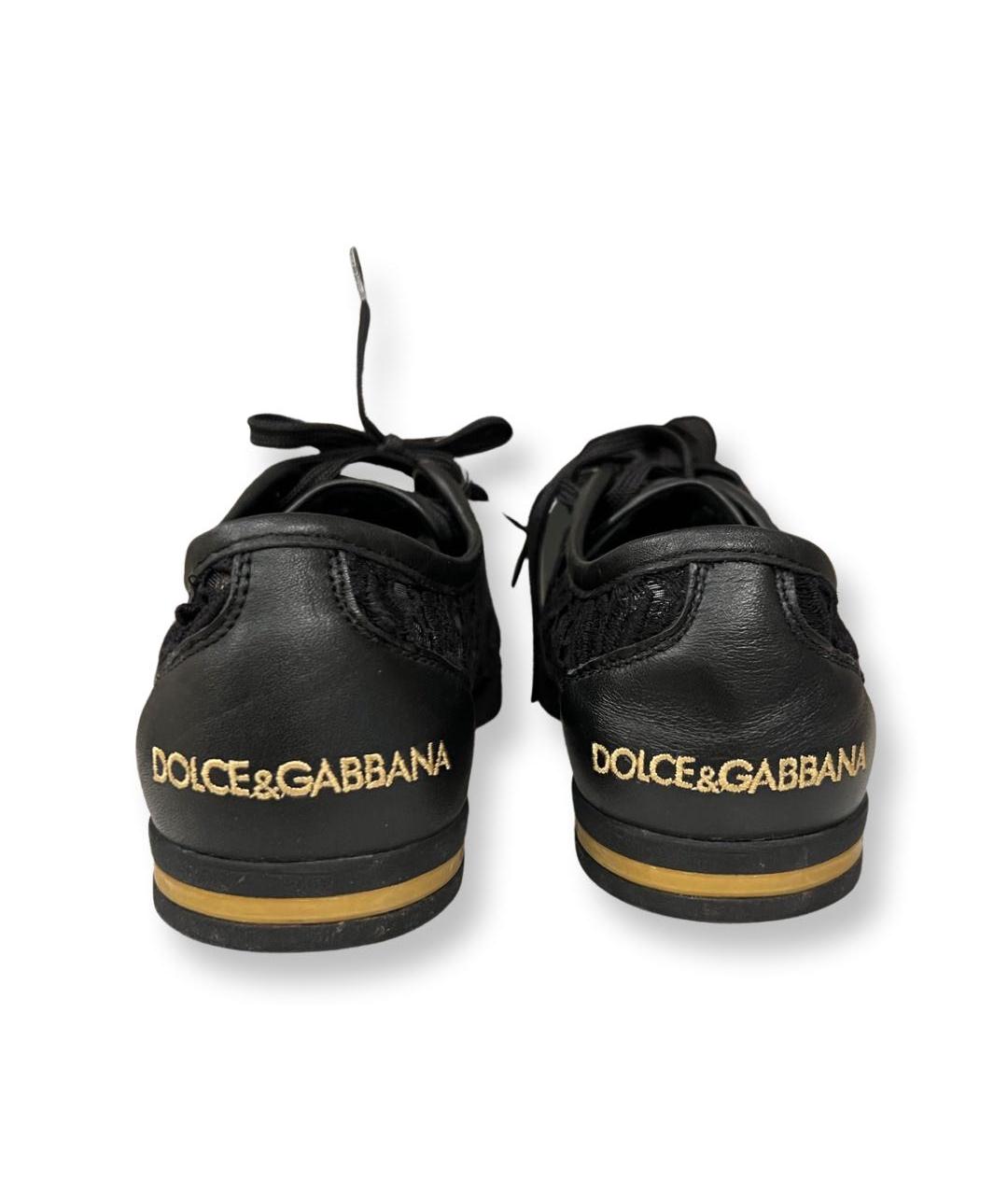 DOLCE&GABBANA Черные кроссовки, фото 2