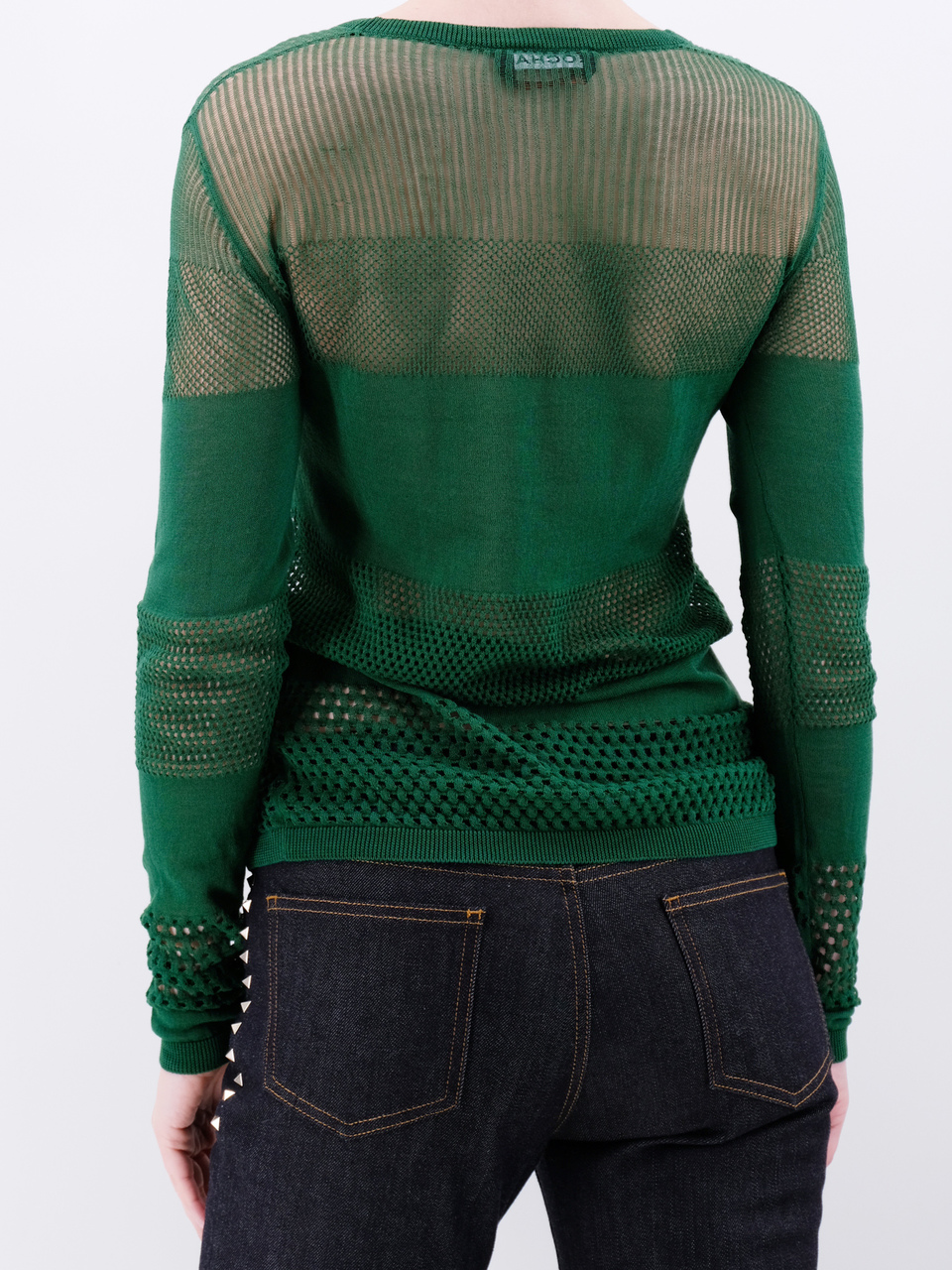 ROCHAS Зеленый хлопковый джемпер / свитер, фото 3