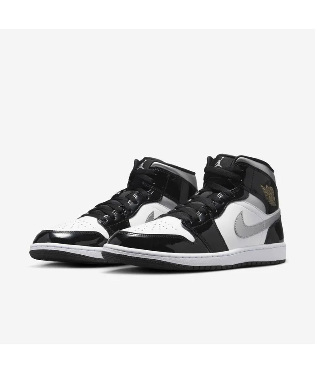 JORDAN Черные кроссовки из лакированной кожи, фото 2