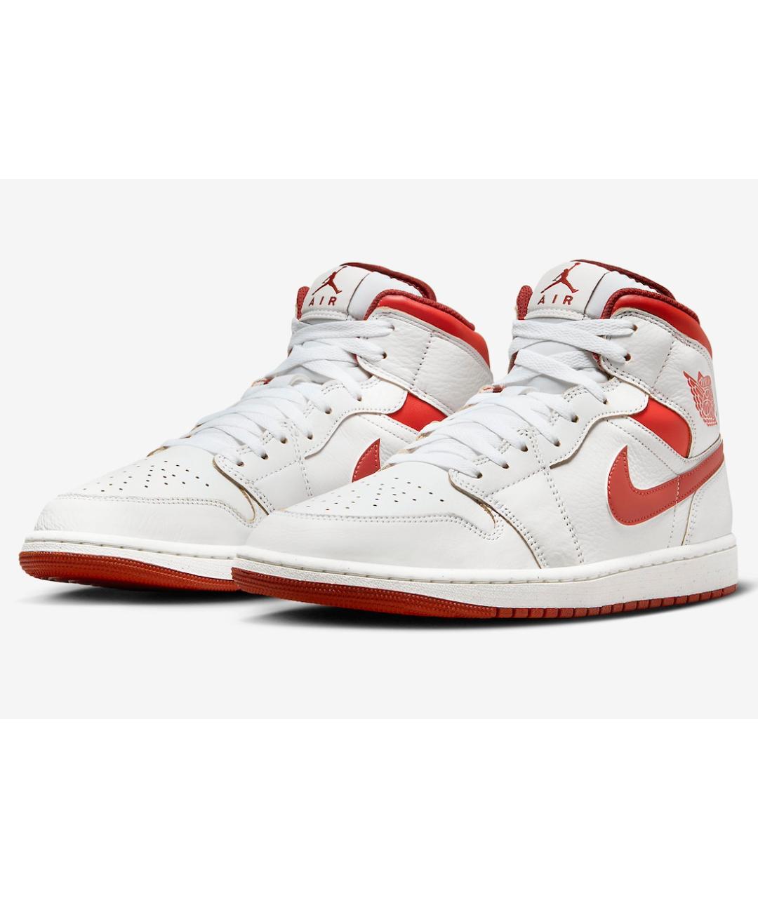 JORDAN Белые кожаные кроссовки, фото 2