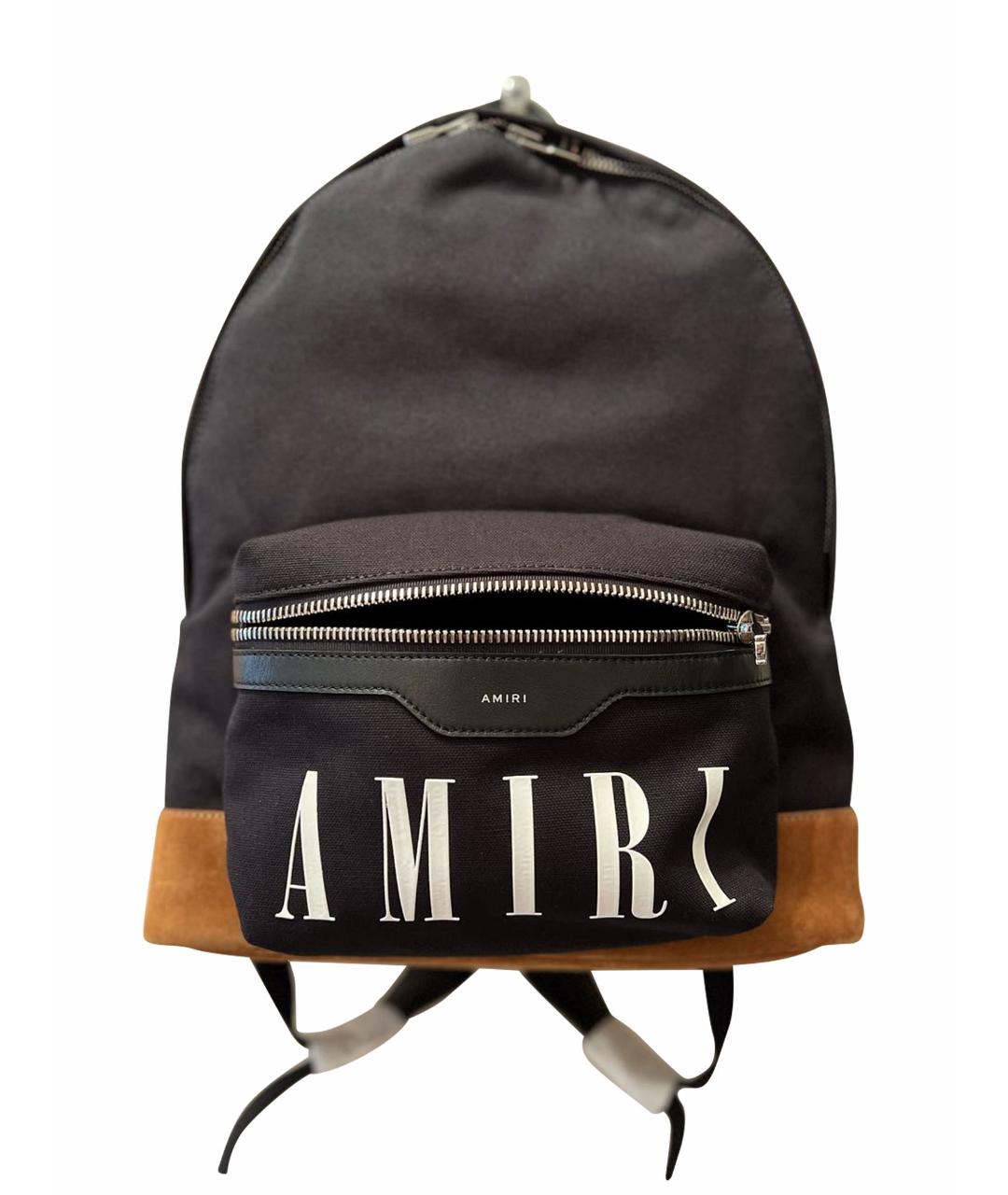 AMIRI Черный хлопковый рюкзак, фото 1