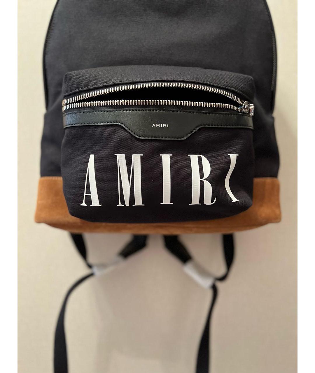 AMIRI Черный хлопковый рюкзак, фото 2