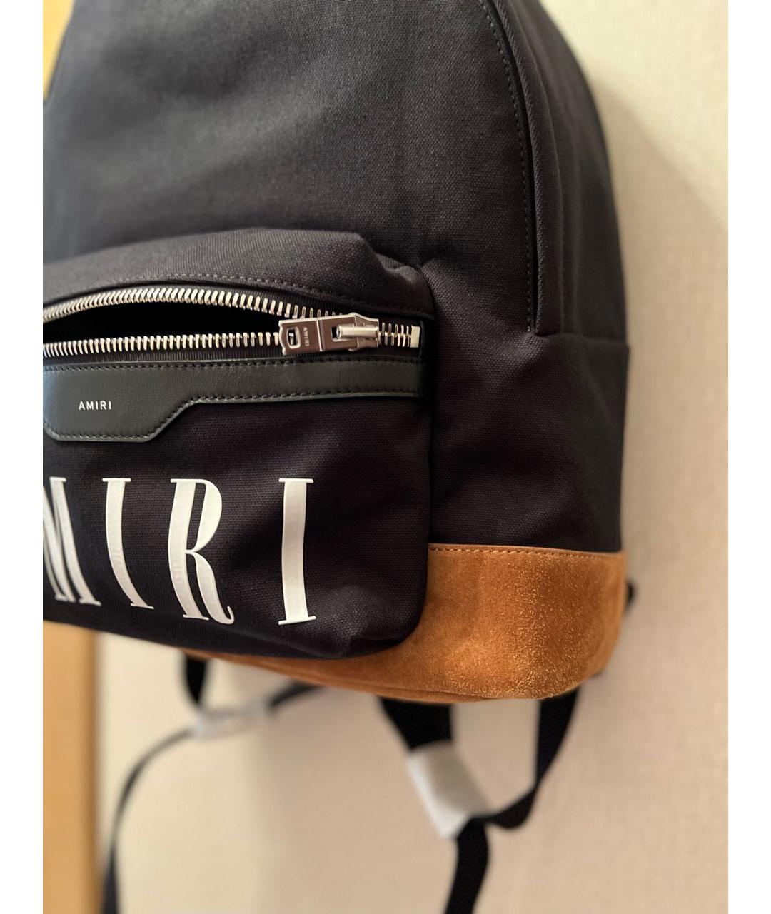 AMIRI Черный хлопковый рюкзак, фото 3