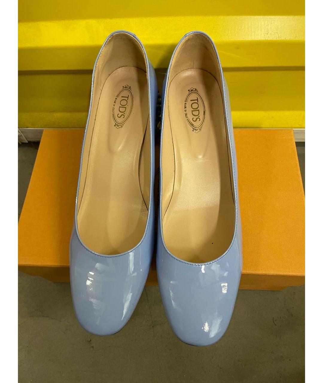 TOD'S Фиолетовые кожаные туфли, фото 2