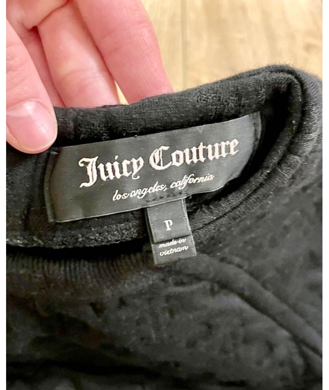 JUICY COUTURE Черный хлопковый джемпер / свитер, фото 3