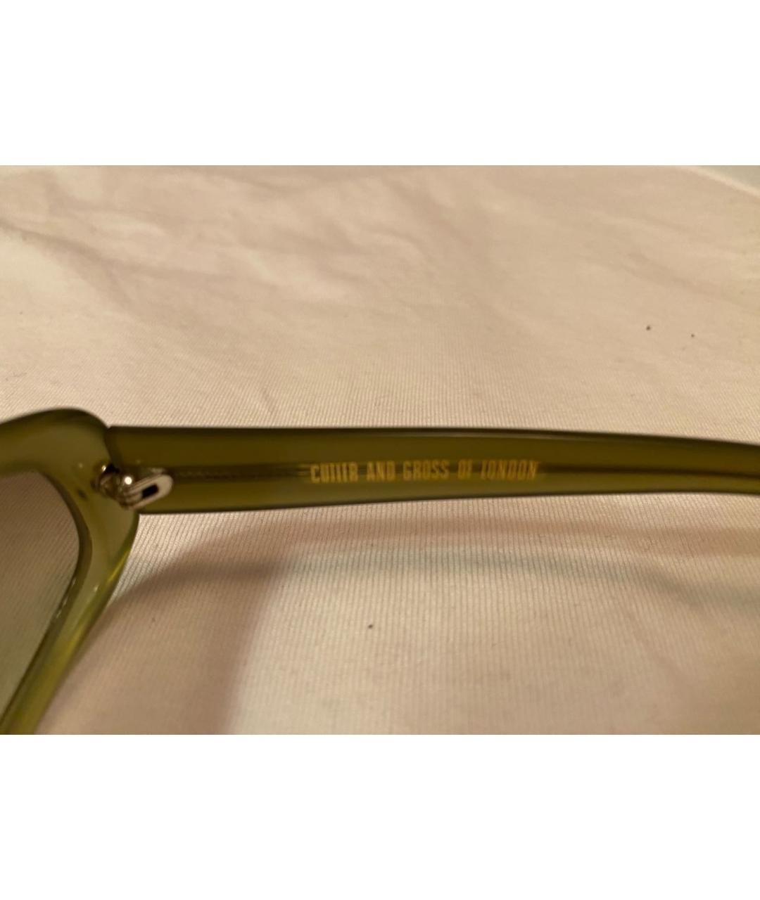 CUTLER & GROSS Хаки пластиковые солнцезащитные очки, фото 4