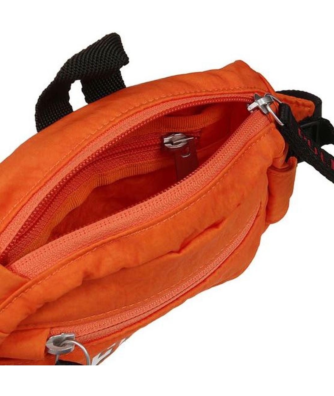 HERON PRESTON Оранжевая синтетическая поясная сумка, фото 4