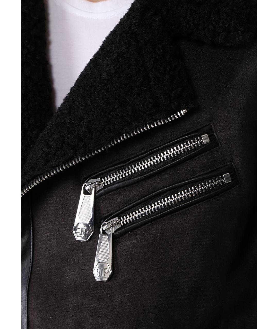 PHILIPP PLEIN Черная дубленка/шуба, фото 5
